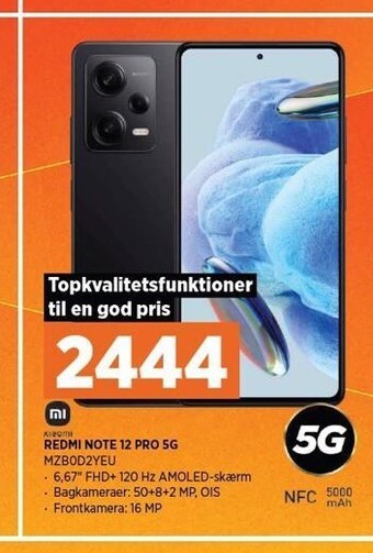 Power Redmi note 12 pro 5g tilbud