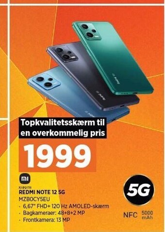 Power Redmi note 12 5g tilbud