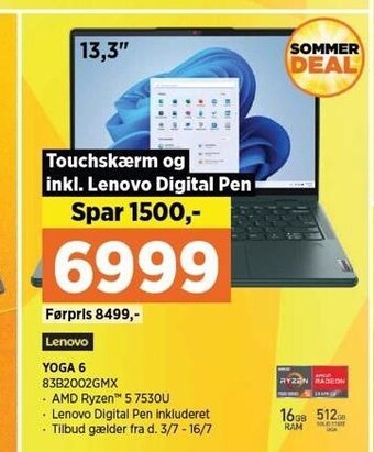 Power Lenovo yoga 6 tilbud