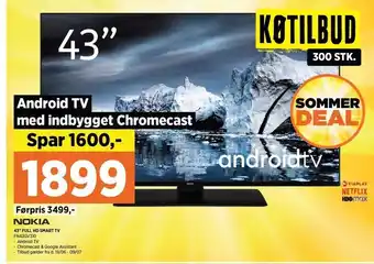 Power Nokia 43 full hd smart tv tilbud