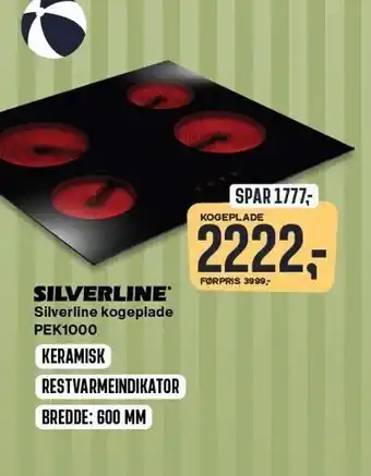 Skousen Silverline kogeplade tilbud