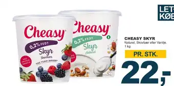 Let-Køb Cheasy skyr skovbær tilbud