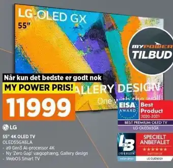 LG 55" 4K OLed Tv OLED55GX6LA