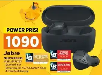 Power Jabra True Wireless JABELITA75TGY tilbud