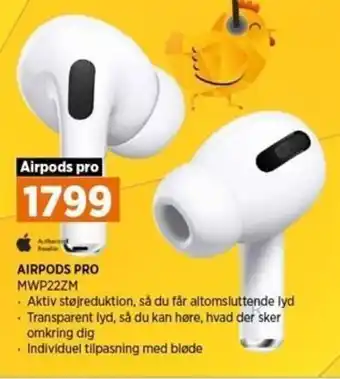 Power Airpods Pro MWP22ZM tilbud
