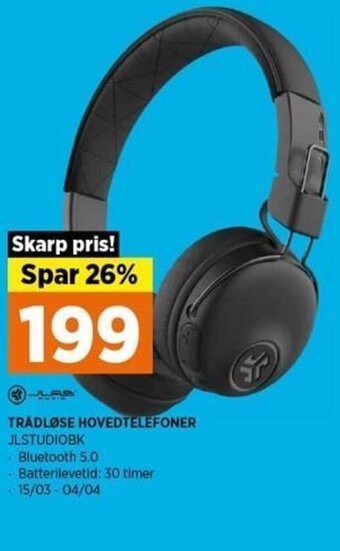 Power Tradløse Hovedtelefoner JLSTUDIOBK tilbud