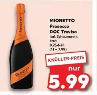 Kaufland MIONETTO Prosecco DOC Treviso tilbud