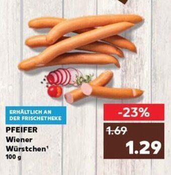 Kaufland DE PFEIFER Wiener Würstchen¹ tilbud