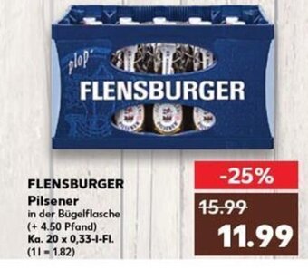 Kaufland FLENSBURGER Pilsener tilbud