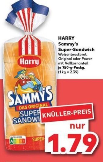 Kaufland HARRY Sammy's Super-Sandwich tilbud