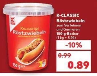 Kaufland K-CLASSIC Röstzwiebeln tilbud