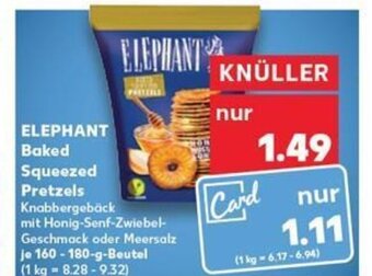 ELEPHANT Baked Squeezed Pretzels