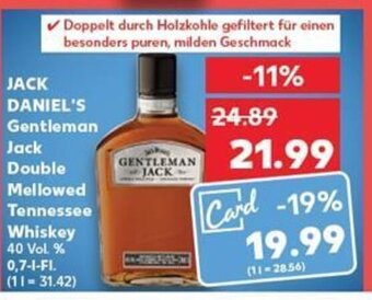 Kaufland JACK DANIEL'S Gentleman Jack Double Mellowed Tennessee Whiskey tilbud