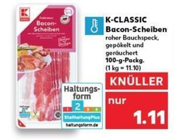 Kaufland K-CLASSIC Bacon-Scheiben tilbud