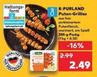 Kaufland K-PURLAND Puten-Grillies tilbud