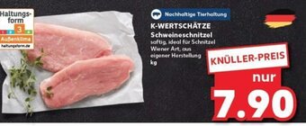 Kaufland K-WERTSCHÄTZE Schweineschnitzel tilbud