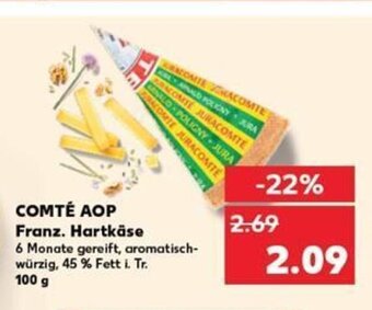 Kaufland COMTÉ AOP Franz. Hartkäse tilbud