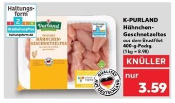 Kaufland K-PURLAND Hähnchen-Geschnetzeltes tilbud