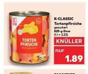 Kaufland K-CLASSIC Tortenpfirsiche tilbud