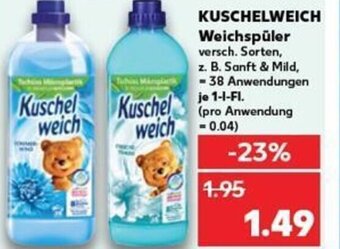 Kaufland KUSCHELWEICH Weichspüler tilbud