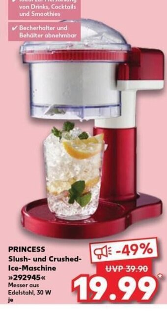 Kaufland PRINCESS Slush- und Crushed-Ice-Maschine >>292945<< tilbud