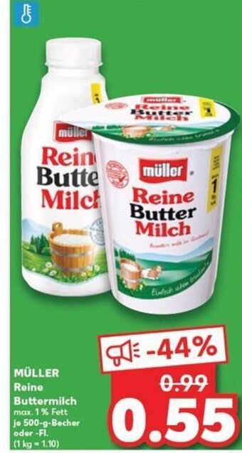 Kaufland DE MÜLLER Reine Buttermilch tilbud