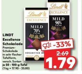Kaufland DE LINDT Excellence Schokolade tilbud