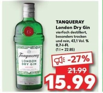 Kaufland TANQUERAY London Dry Gin tilbud