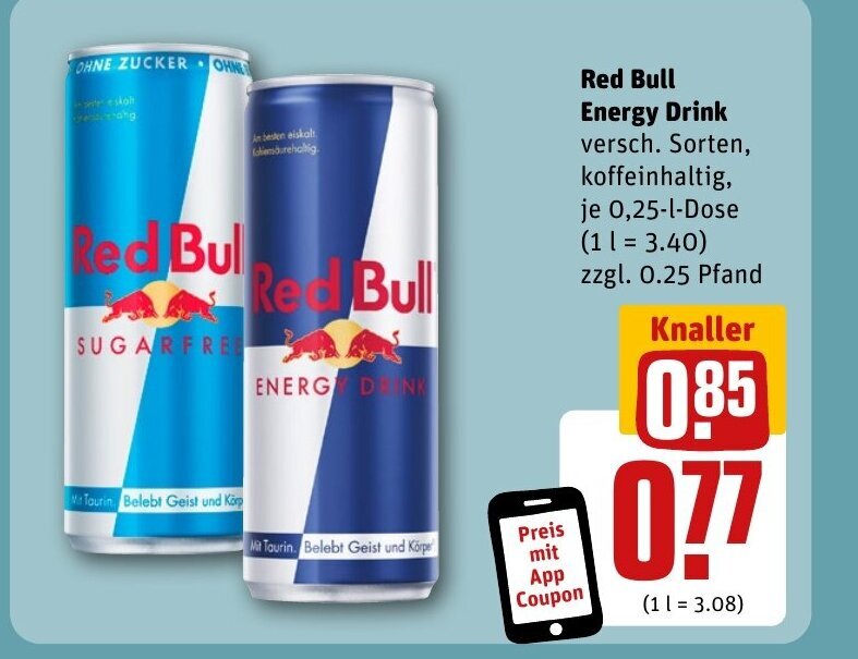 Wie Viel Kostet Ein Red Bull Bei Rewe Red Bull Energy Drink tilbud hos REWE