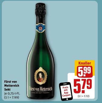 REWE DE Fürst von Metternich Sekt tilbud