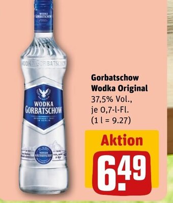 REWE DE Gorbatschow Wodka Original tilbud