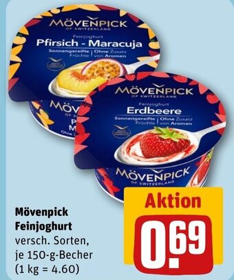 REWE DE Mövenpick Feinjoghurt tilbud