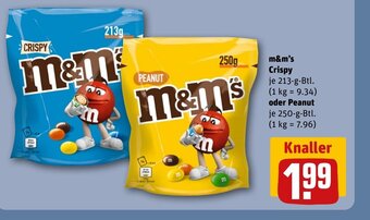 REWE DE m&m's Crispy oder Peanut tilbud