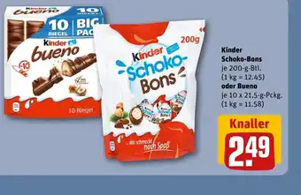 REWE DE Kinder Schoko-Bons oder Bueno tilbud