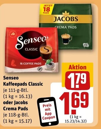 REWE DE Senseo Kaffeepads Classic tilbud