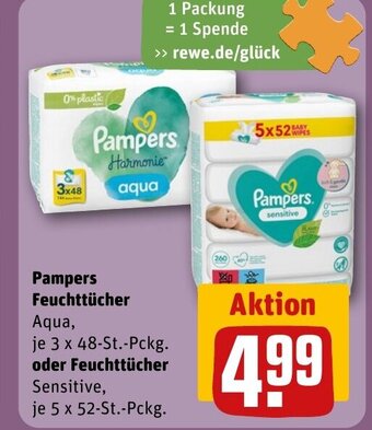 REWE Pampers Feuchttücher tilbud