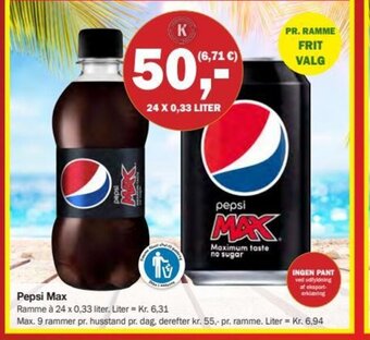 Købmandsgården Pepsi Max tilbud