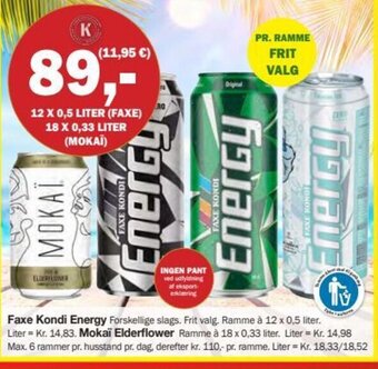 Købmandsgården Faxe Kondi Energy tilbud