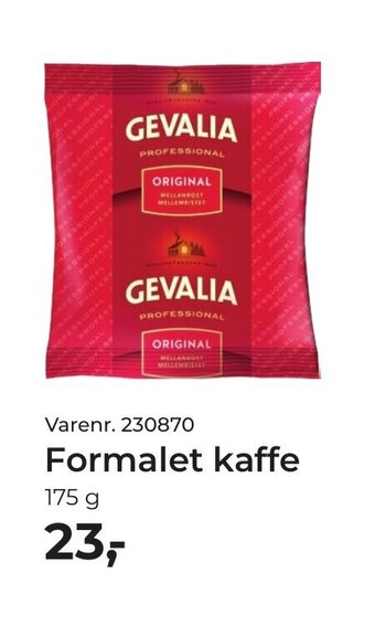 Dagrofa Food Service GEVALIA Formalet kaffe tilbud