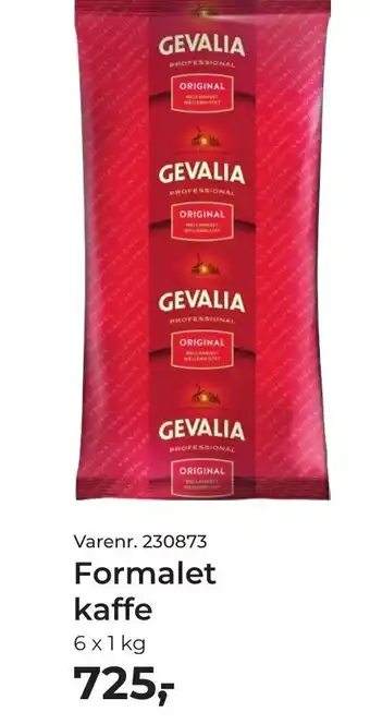 GEVALIA Formalet kaffe