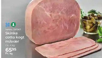 Dagrofa Food Service Skinke cotto kogt m/svær tilbud