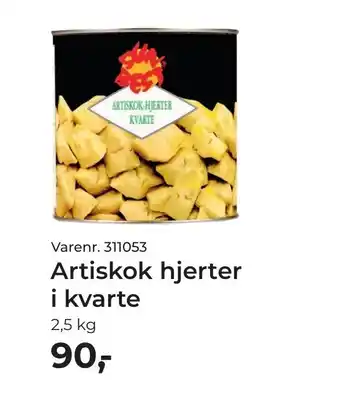 Artiskok hjerter i kvarte