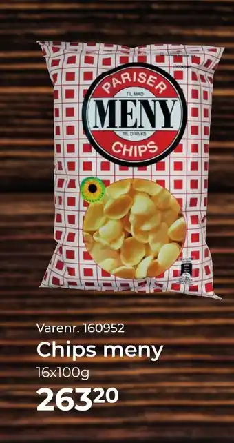 Dagrofa Food Service Chips meny tilbud