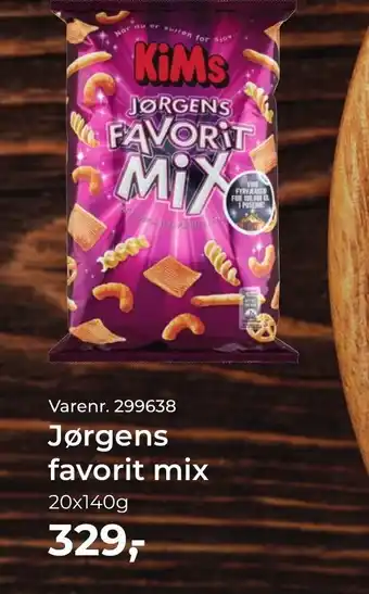 Dagrofa Food Service Jørgens favorit mix 20x140g tilbud