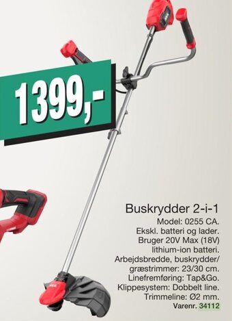 Harald Nyborg Buskrydder 2-i-1 tilbud