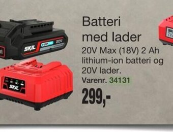 Harald Nyborg Batteri med lader tilbud