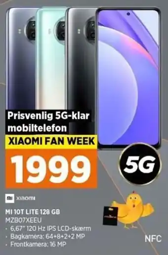 Xiaomi MI 10T Lite 128 GB MZBO7XEEU