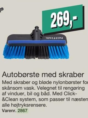 Harald Nyborg Autobørste med skraber tilbud
