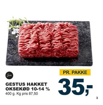 Let-Køb Gestus hakket oksekød 10-14 % tilbud
