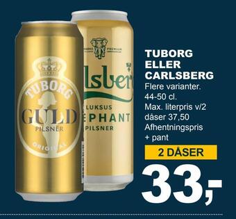 Let-Køb Tuborg eller carlsberg tilbud